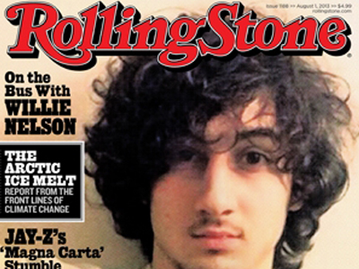 Ο Τζοχάρ Τσαρνάεφ στο εξώφυλλο του Rolling Stone