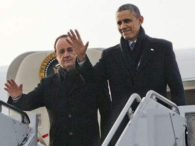 Έτοιμος να υποδεχθεί τον Ολάντ ο Λευκός Οίκος Έτοιμος να υποδεχθεί τον Ολάντ ο Λευκός Οίκος