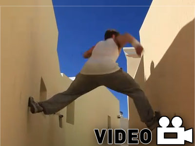 Parkour στη Σαντορίνη