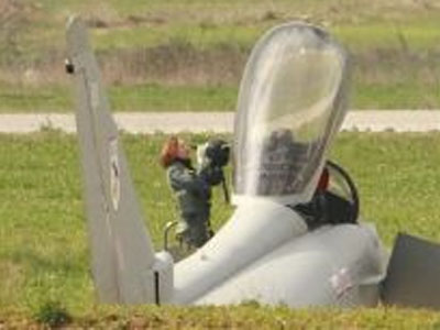 Γυναίκα πιλότος σε βρετανικό Typhoon