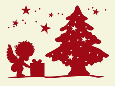 Χριστουγεννιάτικα αυτοκόλλητα τοίχου