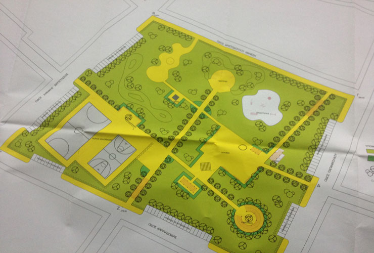 Η μακέτα του έργου που θα μείνει στα χαρτιά...