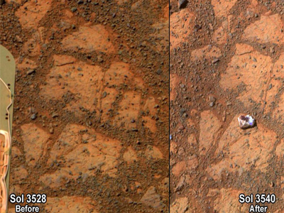 Μυστήρια ανακάλυψη βράχου «που δεν υπήρχε» στην επιφάνεια του Άρη