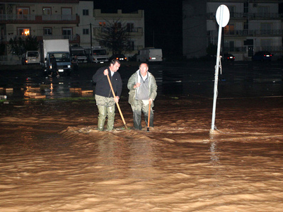 Σοβαρά προβλήματα από τις βροχοπτώσεις σε χωριά της Θεσσαλονίκης