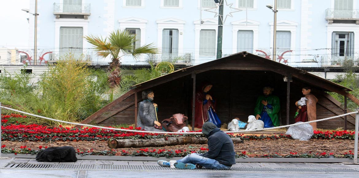 Η φάτνη στην Ομόνοια