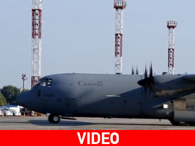 Μεταγωγικό του ΝΑΤΟ μεταφέρει στρατιωτικό εξοπλισμό στην Ουκρανία