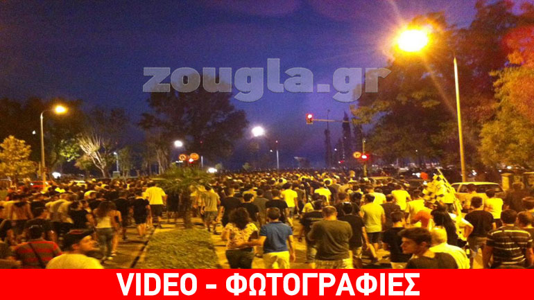 Νέο επεισοδιακό συλλαλητήριο των οπαδών του Άρη για τη δικαίωση της ομάδας τους