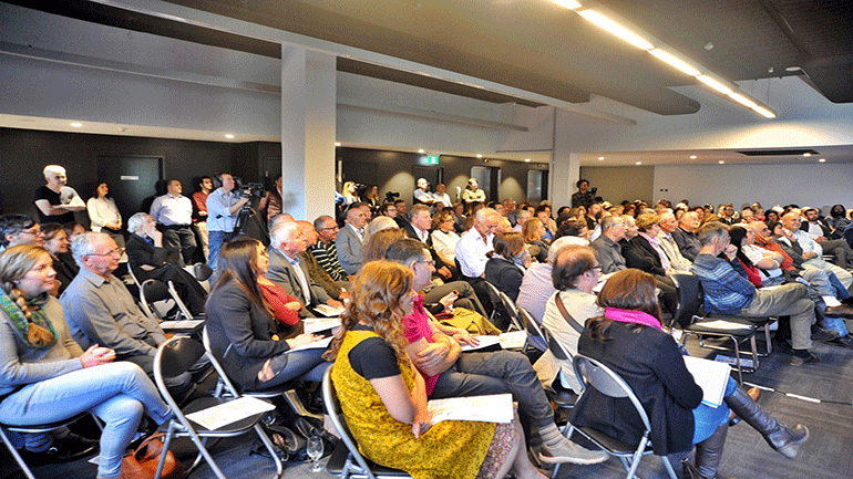 Μερική άποψη του κοινού που παρακολούθησε τη διάλεξη