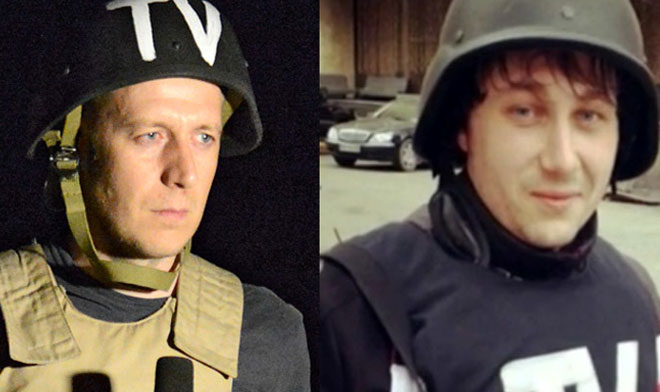 Igor Kornelyuk (L) and Anton Voloshin