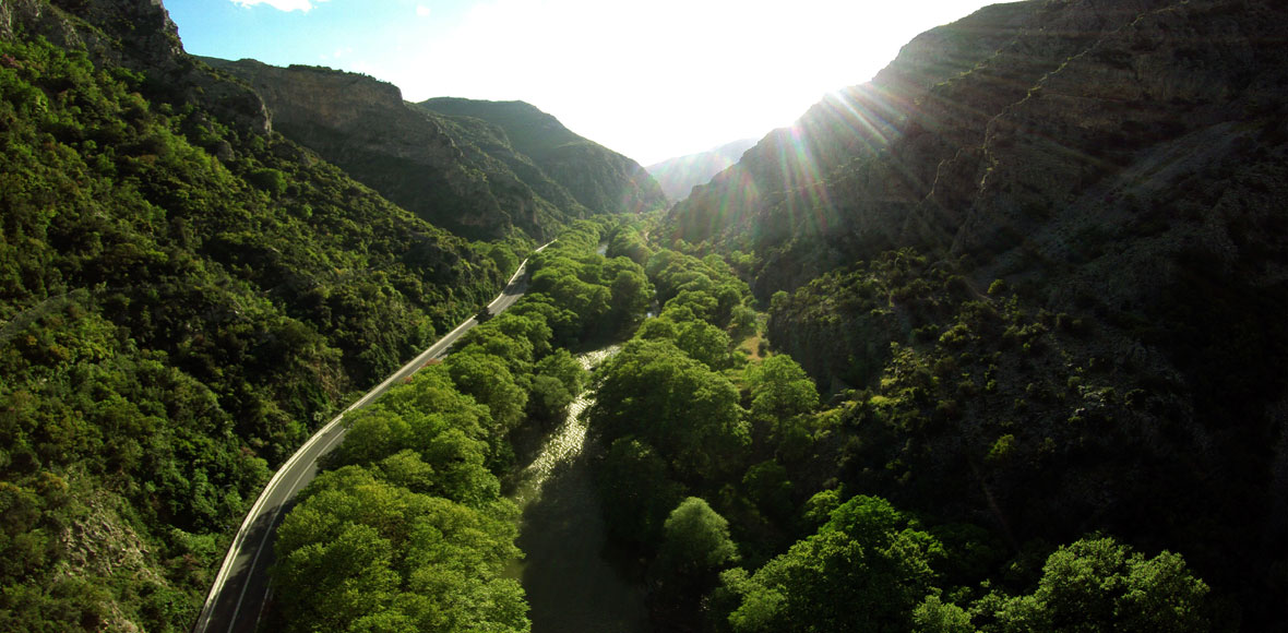 Τα Τέμπη από ψηλά
