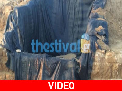 Νέες εικόνες από τον ταφικό περίβολο της Αμφίπολης