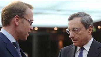 Μάριο Ντράγκι και Γενς Βάιντμαν