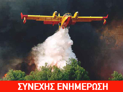 Καίγεται πευκοδάσος κοντά σε μοναστήρι στη Μάνδρα Αττικής