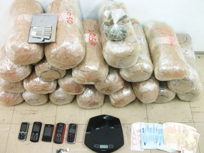 Συλλήψεις για εμπόριο μεγάλης ποσότητας κάνναβης