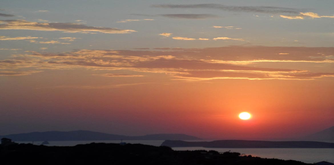 Ηλιοβασίλεμα στο δυτικό άκρο της Ελλάδας