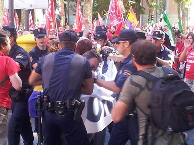 Ακροδεξιά συμμετοχή στις κινητοποιήσεις της Μαδρίτης