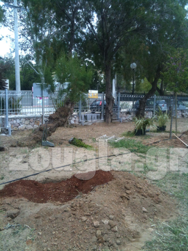 Μετά τις έντονες διαμαρτυρίες των κατοίκων, τα εν λόγω κάγκελα αφαιρέθηκαν με συνοπτικές διαδικασίες...