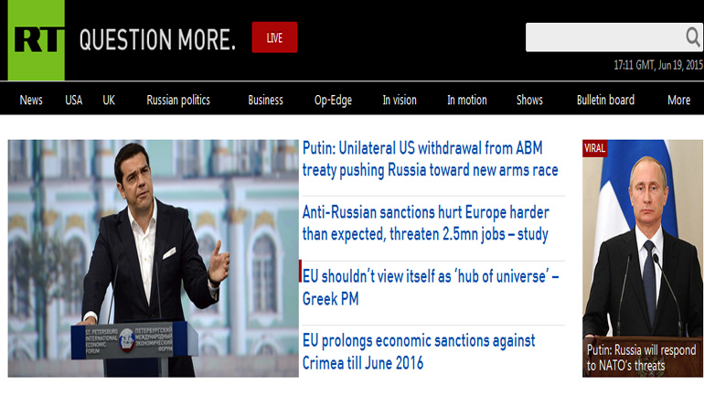 Δημοσκόπηση του RT: «Αν συμβεί Grexit, η Ε.Ε. θα καταρρεύσει»