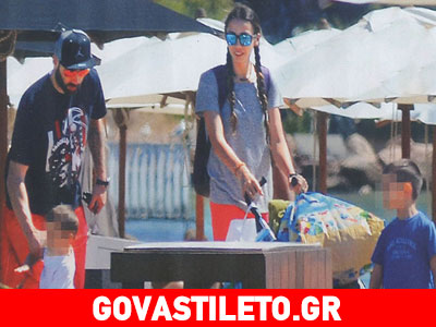 Βασίλης Σπανούλης – Ολυμπία Χοψονίδου: Οικογενειακές στιγμές στη θάλασσα