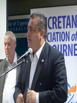 Ο πρόεδρος της Παγκρήτιας Ένωσης, Αντώνης Τσουρδαλάκης