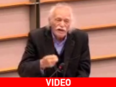 Μανώλης Γλέζος στο Ευρωκοινοβούλιο: «Αν η Τουρκία έκανε τα ίδια σε άλλη χώρα, τι θα κάνατε»;
