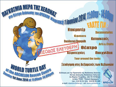 Γιορτάστε την Παγκόσμια Ημέρα της Χελώνας μαζί με τον «ΑΡΧΕΛΩΝ»