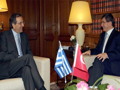 Ολοκληρώθηκε η συνάντηση Σαμαρά – Νταβούτογλου