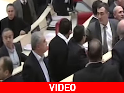 Ξύλο στη Βουλή της Γεωργίας