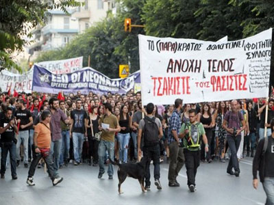 Αντιφασιστική συγκέντρωση στη Θεσσαλονίκη