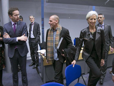 Συνάντηση Βαρουφάκη-Ντάισελμπλουμ-Σόιμπλε-Λαγκάρντ πριν το Eurogroup