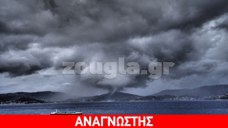 Υδροστρόβιλος στο Αγκυροβόλιο Πειραιά