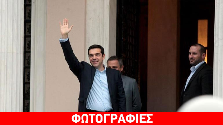 Στο Μέγαρο Μαξίμου ο Τσίπρας και μέλη της κυβέρνησης
