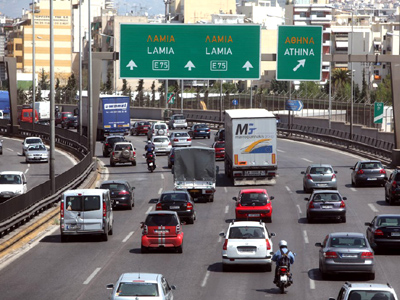 Κυκλοφοριακές ρυθμίσεις στην Αθηνών-Λαμίας
