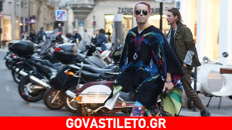 Jared Leto: Μετά την Αθήνα, στο Παρίσι για την εβδομάδα μόδας