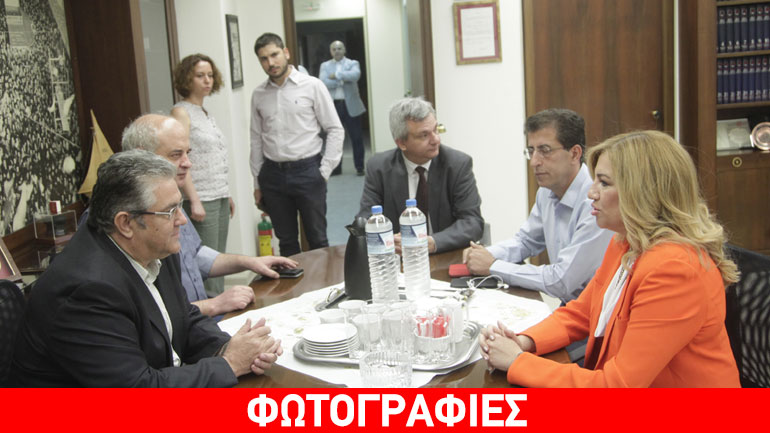 Ολοκληρώθηκε η συνάντηση Φ. Γεννηματά – Δ. Κουτσούμπα