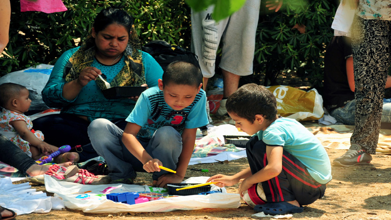 Συγκέντρωση ειδών πρώτης ανάγκης για τους πρόσφυγες του Πεδίου του Άρεως