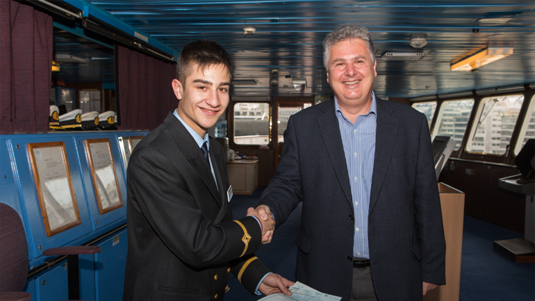 H Celestyal Cruises προσέφερε υποτροφία ενός έτους σε σπουδαστή της ΑΕΝ Σύρου