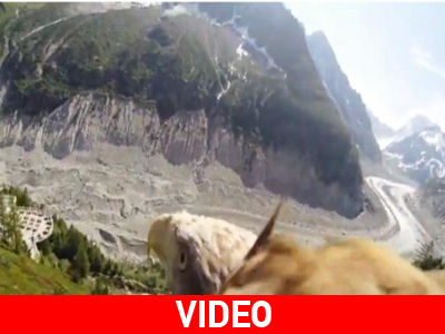 Η γη από τη ράχη ενός αετού!