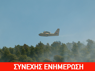 Σε ύφεση η πυρκαγιά στη Σκόπελο