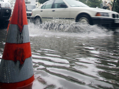 Έντονη κακοκαιρία στην Καλαμάτα