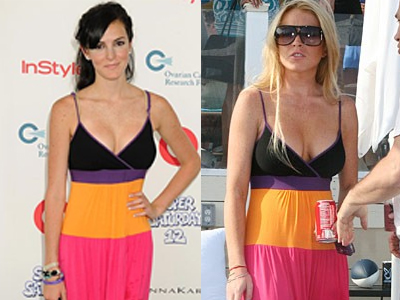 Με ένα φόρεμα… δύο Lohan