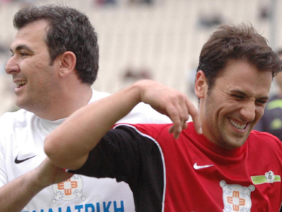 Δυο καλοί φίλοι στη Μύκονο