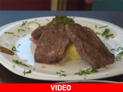 Πικάνια με πουρέ από μανιόκα