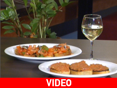 Ιταλικές και ελληνικές μπρουσκέτες