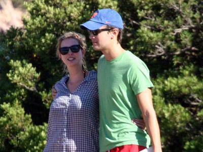 Στην Ιταλία με τον σύζυγό της