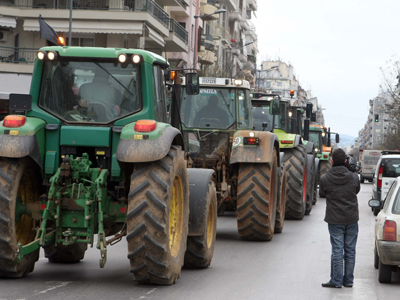 Οι αγρότες στη Θεσσαλονίκη