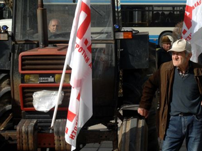 Συλλαλητήριο αγροτοκτηνοτρόφων στην έκθεση «Agrotica»