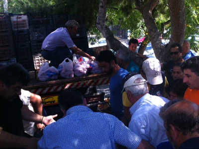 Νέα διανομή κηπευτικών στην Ιεράπετρα