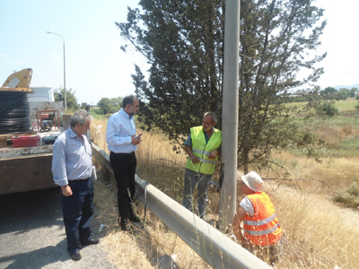 Επίσκεψη Κατσιφάρα στα έργα συντήρησης του Εθνικού Οδικού Δικτύου
