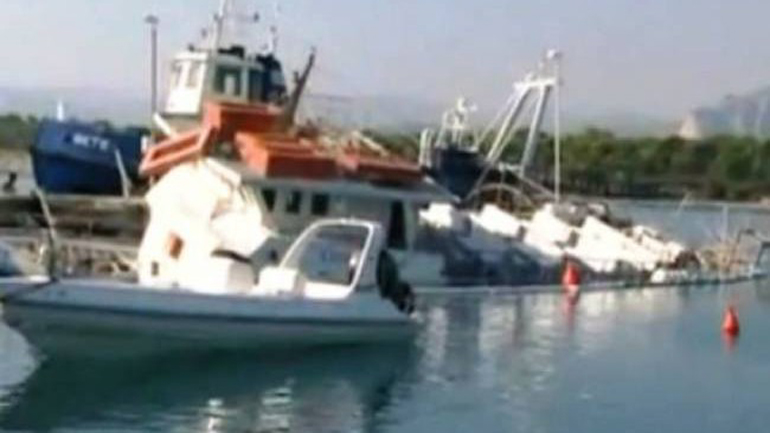 Βυθίστηκε αλιευτικό σκάφος στη Μονεμβασιά